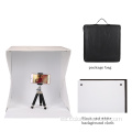 Estudio fotográfico con caja de luz LED USB plegable de 40 cm